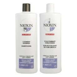 Nioxin System 5 Cleanser Shampoo And Revitalising Conditioner 1 Litre/1000mL Bundled Duo