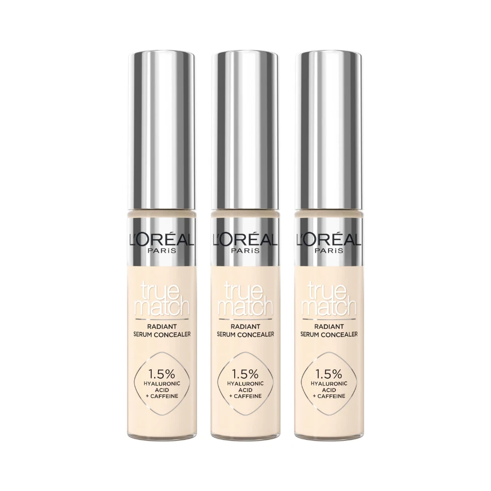 L’Oréal Paris True Match Radiant Serum Concealer 3-Pack - Shade 1.5N 3 L’Oréal Paris True Match Radiant Serum Concealer 3-Pack - Shade 1.5N