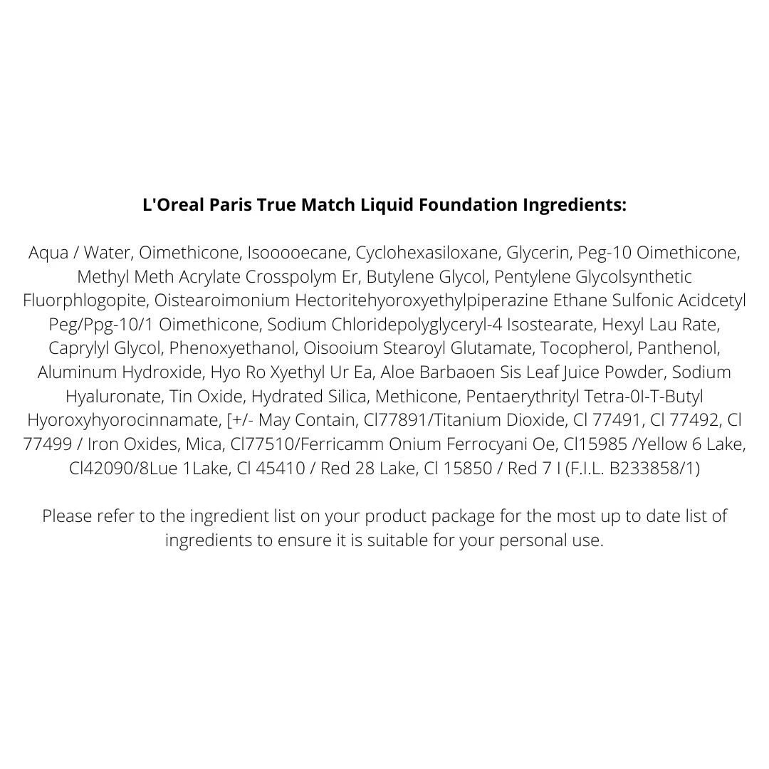 L’Oréal Paris True Match Super Blendable Liquid Foundation 3-Pack - 1.5.N Linen 8 L’Oréal Paris True Match Super Blendable Liquid Foundation 3-Pack - 1.5.N Linen - Image 6