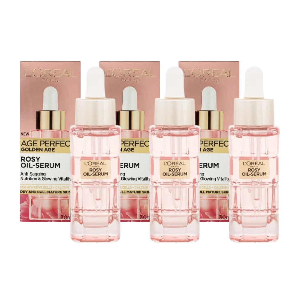 L’Oréal Paris 3 X L'Oreal Paris Age Perfect Golden Age Rosy Oil-Serum 30mL 3 L’Oréal Paris 3 X L'Oreal Paris Age Perfect Golden Age Rosy Oil-Serum 30mL