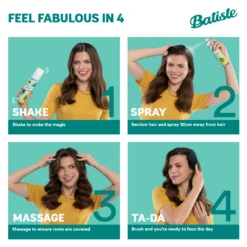 Batiste Naturally Dry Shampoo Bamboo Fibre & Gardenia 200mL - 6 Pack Bundle -On Trend Beauty OTB 5839.alt 6