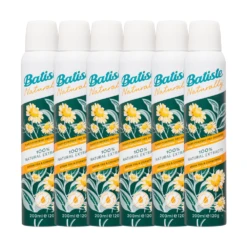 Batiste Naturally Dry Shampoo Green Tea & Chamomile 200mL - 6 Pack