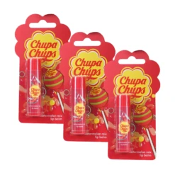 3 X Chupa Chups Lip Balm Watermelon Mix 4g