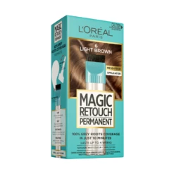 L'Oreal Paris Magic Retouch Permanent Hair Colour - 6 Light Brown (Pack of 3) -On Trend Beauty OTB 5844.alt 2