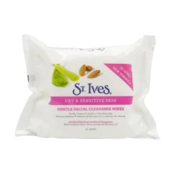 5 X St Ives Gentle Facial Cleansing Wipes Dry & Sensitive Skin 35 Pack -On Trend Beauty OTB 5948.alt 1
