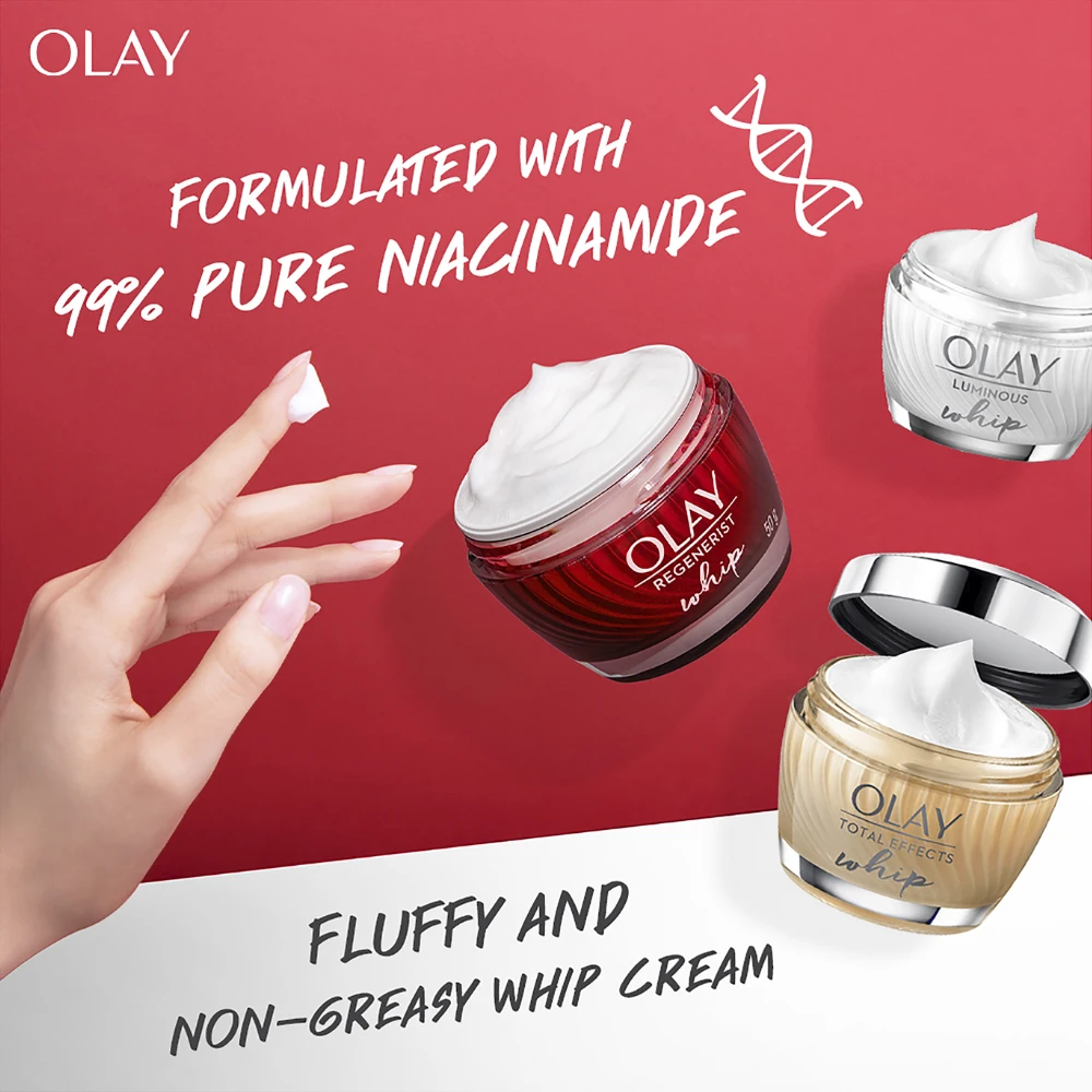 2 X Olay Luminous Whip Moisturiser 50g 6 2 X Olay Luminous Whip Moisturiser 50g - Image 4