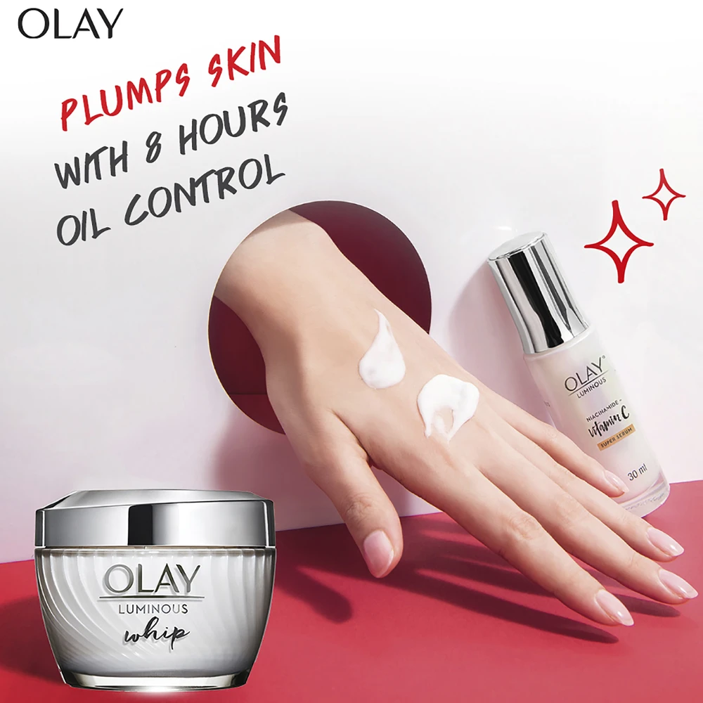 2 X Olay Luminous Whip Moisturiser 50g 7 2 X Olay Luminous Whip Moisturiser 50g - Image 5