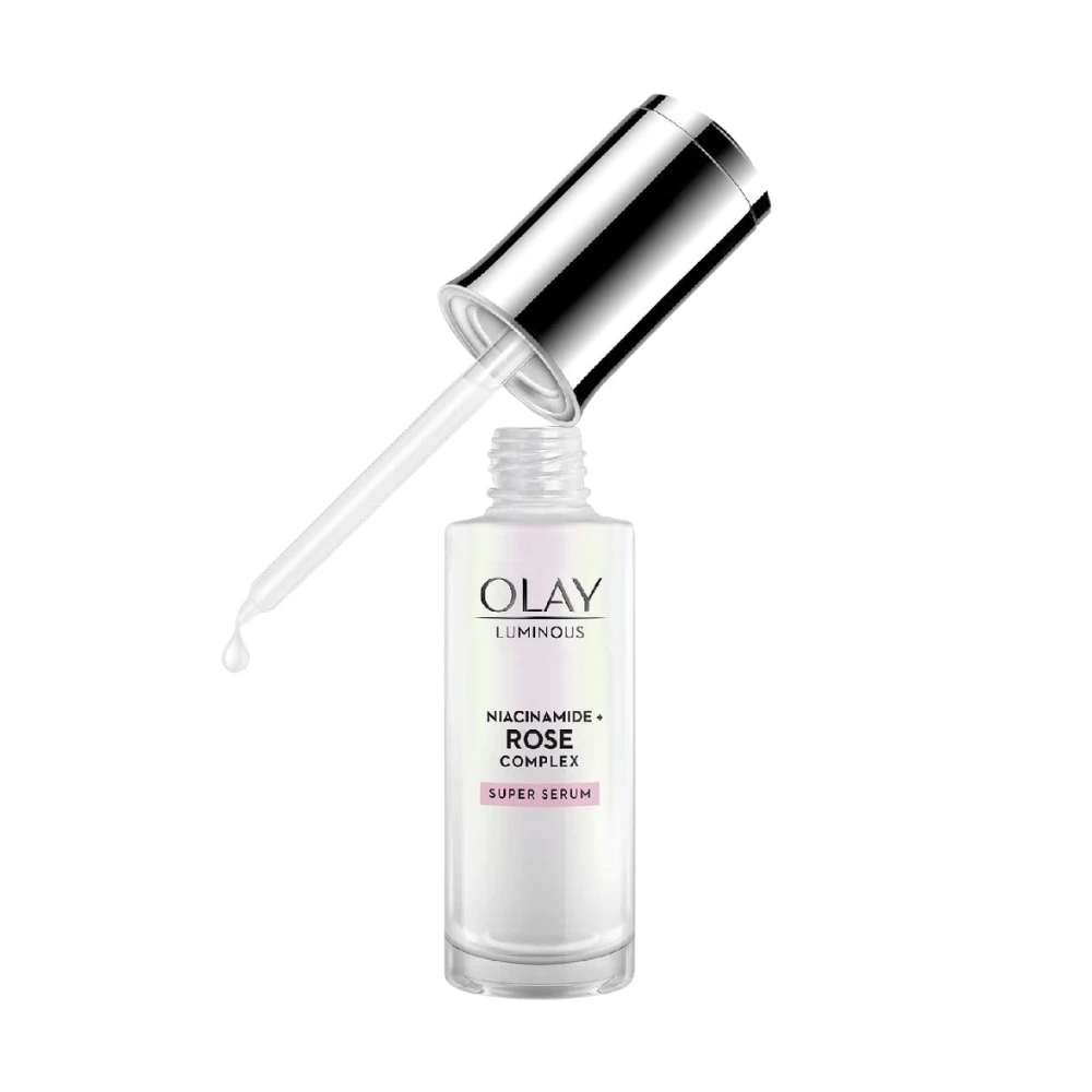 2 X Olay Luminous Niacinamide + Rose Complex Super Serum 30mL 4 2 X Olay Luminous Niacinamide + Rose Complex Super Serum 30mL - Image 2