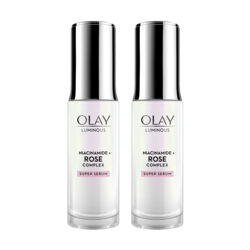 2 X Olay Luminous Niacinamide + Rose Complex Super Serum 30mL 3 2 X Olay Luminous Niacinamide + Rose Complex Super Serum 30mL