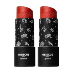 Ethique Hibiscus Satin Matte Lipstick Duo - Vibrant Coral (2 x 8g)