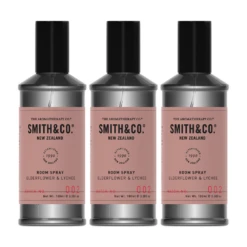 The Aromatherapy Co. Smith & Co. Room Spray 3-Pack - Elderflower & Lychee (100mL Each)