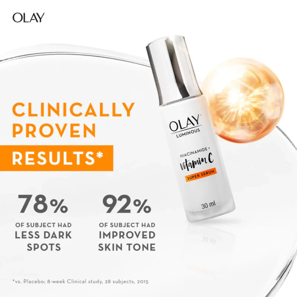 Olay Luminous Niacinamide + Vitamin C Moisturiser & Serum Set 9 Olay Luminous Niacinamide + Vitamin C Moisturiser & Serum Set - Image 7