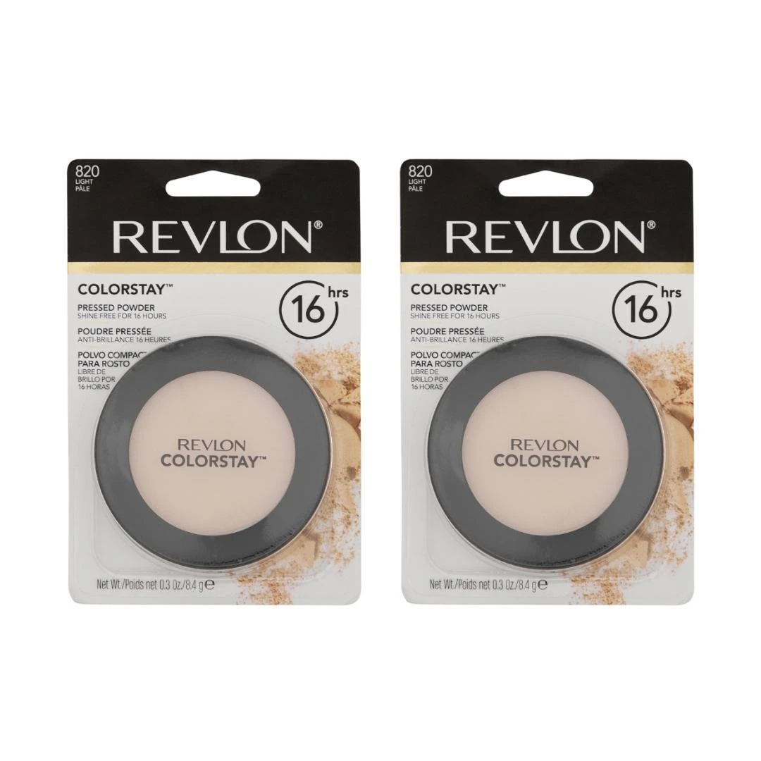 2 X Revlon ColorStay Pressed Powder 8.4g - 820 Light 4 2 X Revlon ColorStay Pressed Powder 8.4g - 820 Light - Image 2