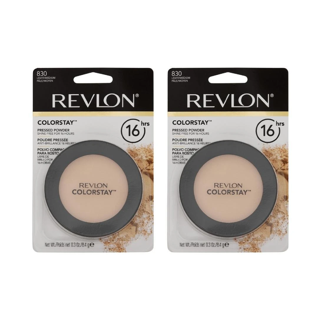 2 X Revlon ColorStay Pressed Powder 8.4g - 830 Light/Medium 4 2 X Revlon ColorStay Pressed Powder 8.4g - 830 Light/Medium - Image 2