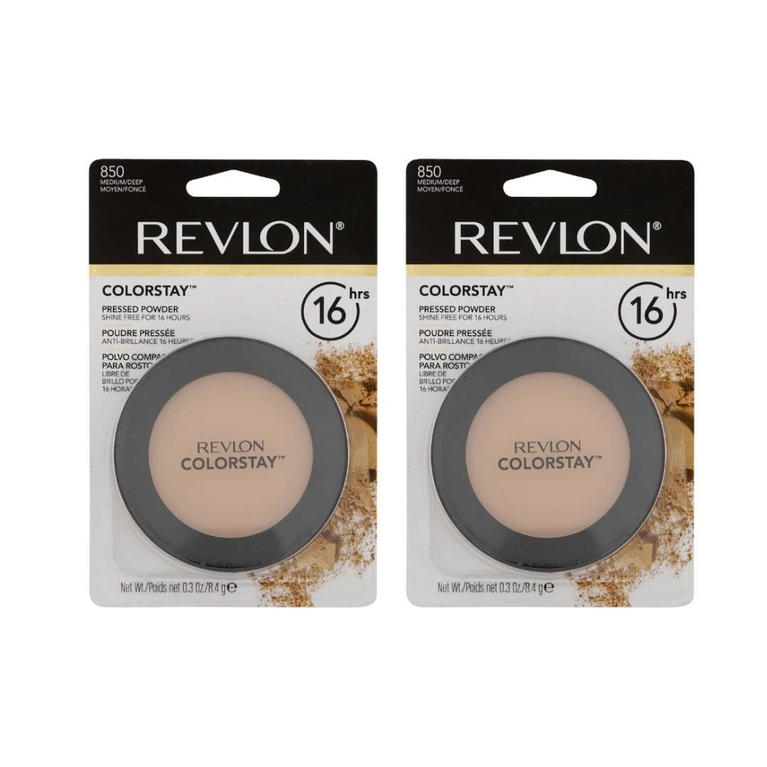 2 X Revlon ColorStay Pressed Powder 8.4g - 850 Medium/Deep 4 2 X Revlon ColorStay Pressed Powder 8.4g - 850 Medium/Deep - Image 2